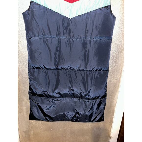 Sundance Dottie Retro Duck Down 80s 90s ColorBlock Puffer Long - Picture 8 of 10